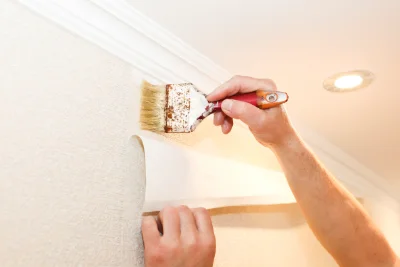 Pose de papier peint à Drucourt — revêtements muraux et toiles de verre